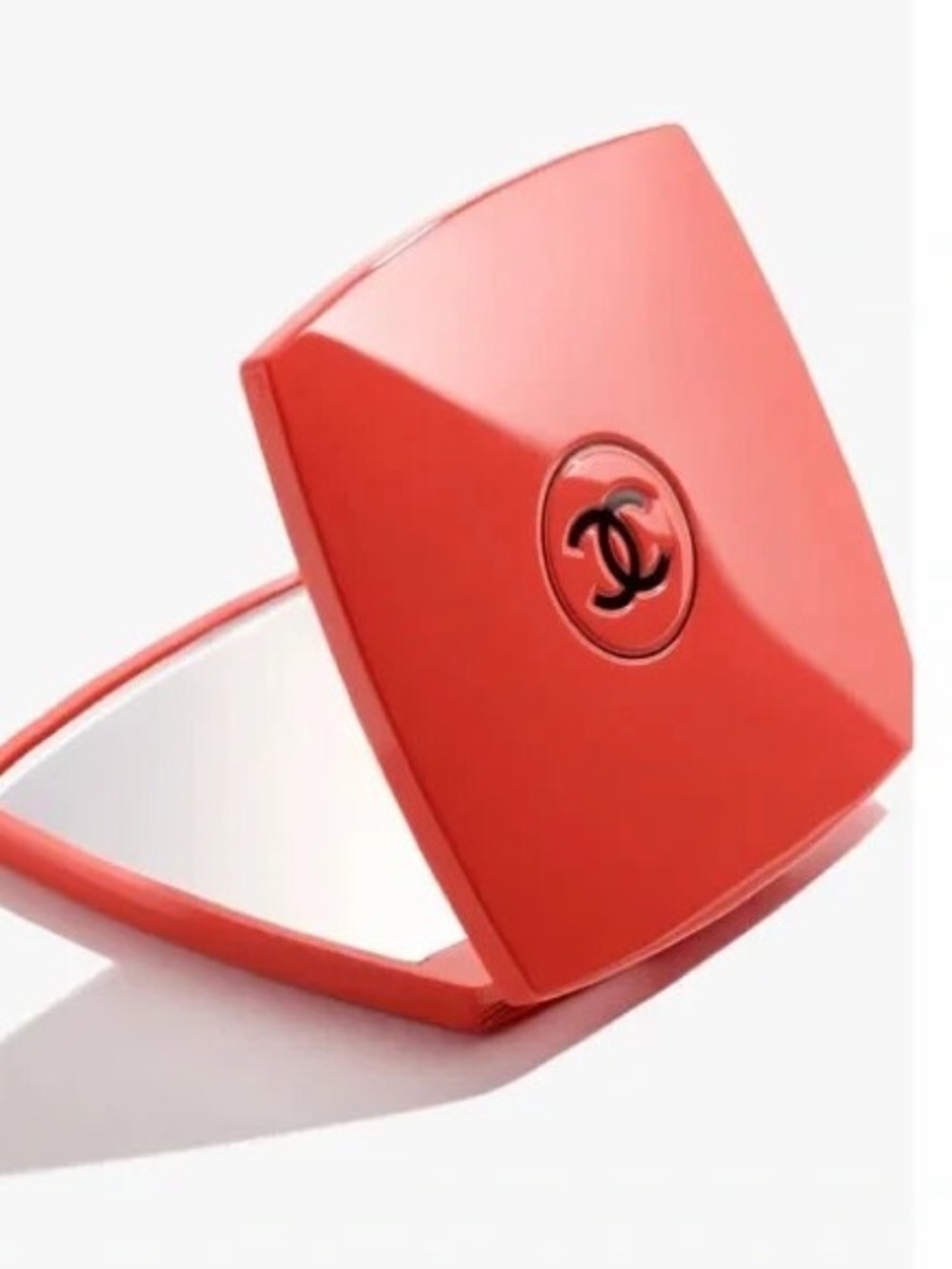 CHANEL red Double-Sided Compact Mirror limited edition new